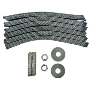 The 2000 Series Repack Kit (AC), featuring braided sealing strips, screws, washers, and nuts, displayed on a white background.