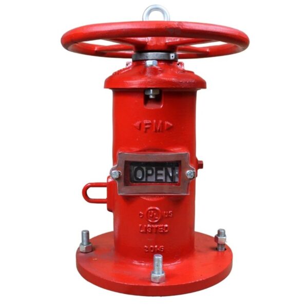 Wall Indicator Post with a circular handle on top, an open indicator on the side, and a flat base.