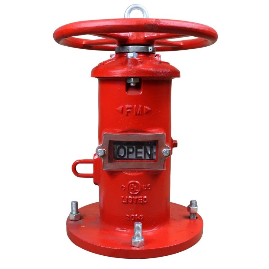 Wall Indicator Post with a circular handle on top, an open indicator on the side, and a flat base.